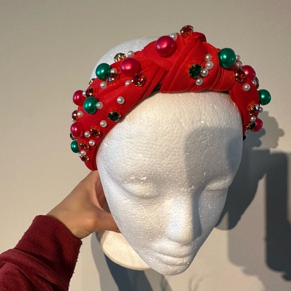 Accessories - Red Embellished Headband